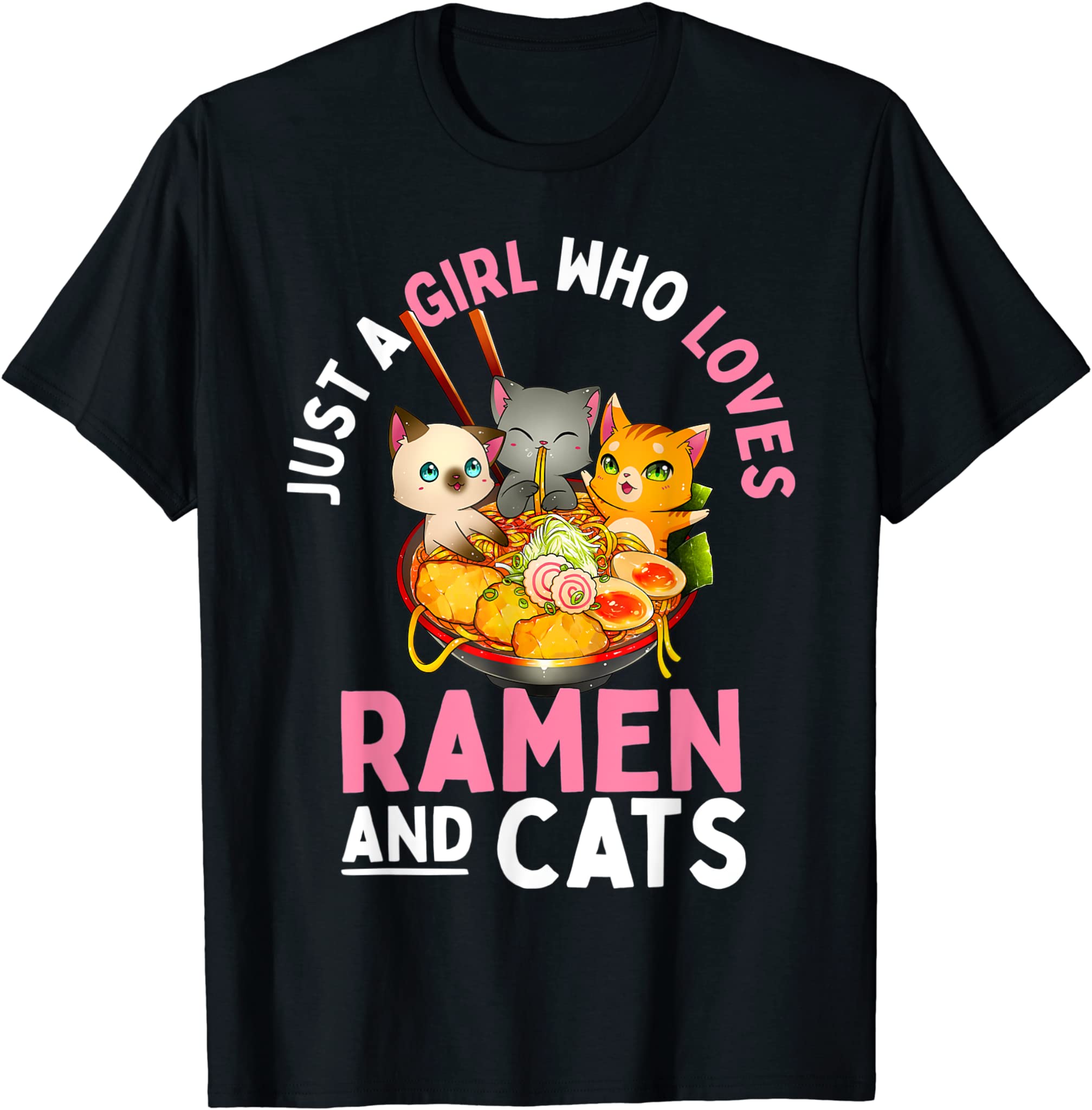 Ramen Cat Neko Kawaii Anime Cats Gift Girl Teen Girls Women