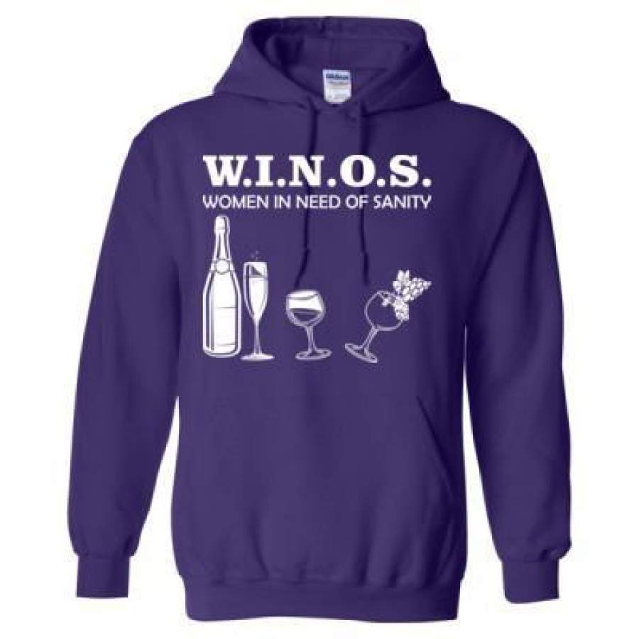 AGR Winos Women In Need Of Sanity – Heavy Blend™ Hooded Sweatshirt