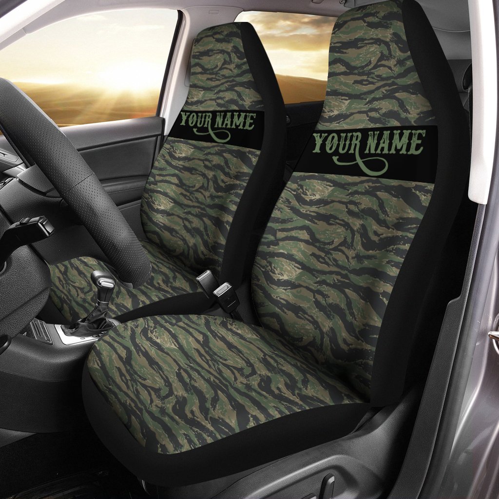 Tiger stripe camo Custom Car Seat Covers, perfect car accessories – personalized gifts – Chipteeamz IPHW903