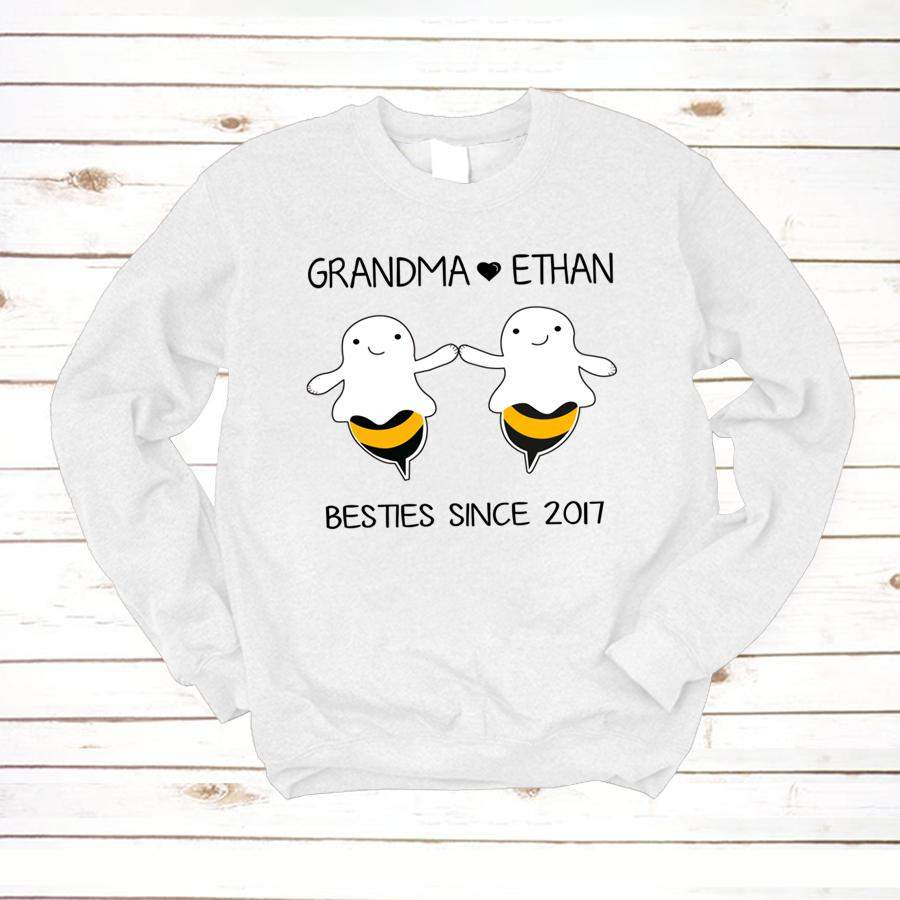 PERSONALIZED GRANDMA KIDS NAME HALLOWEEN SHIRT