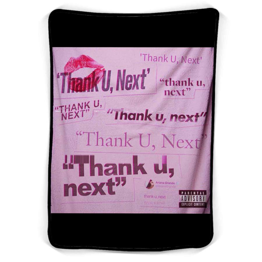 Ariana Grande Thank U Next Cover Fleece Blanket