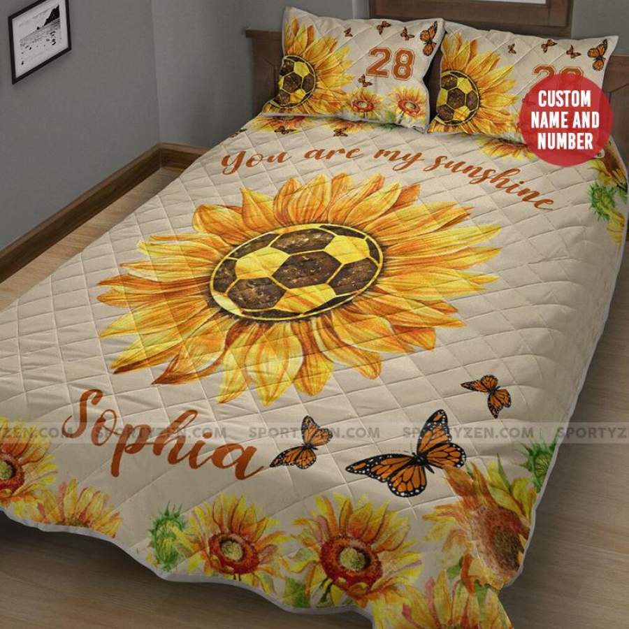 You are my sunshine Custom Quilt Bed Set with your name