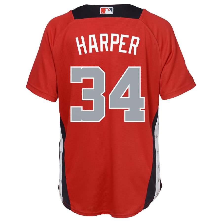 Bryce Harper National League Majestic Youth 2018 MLB All-star Game Home Run Derby Player Jersey – Red