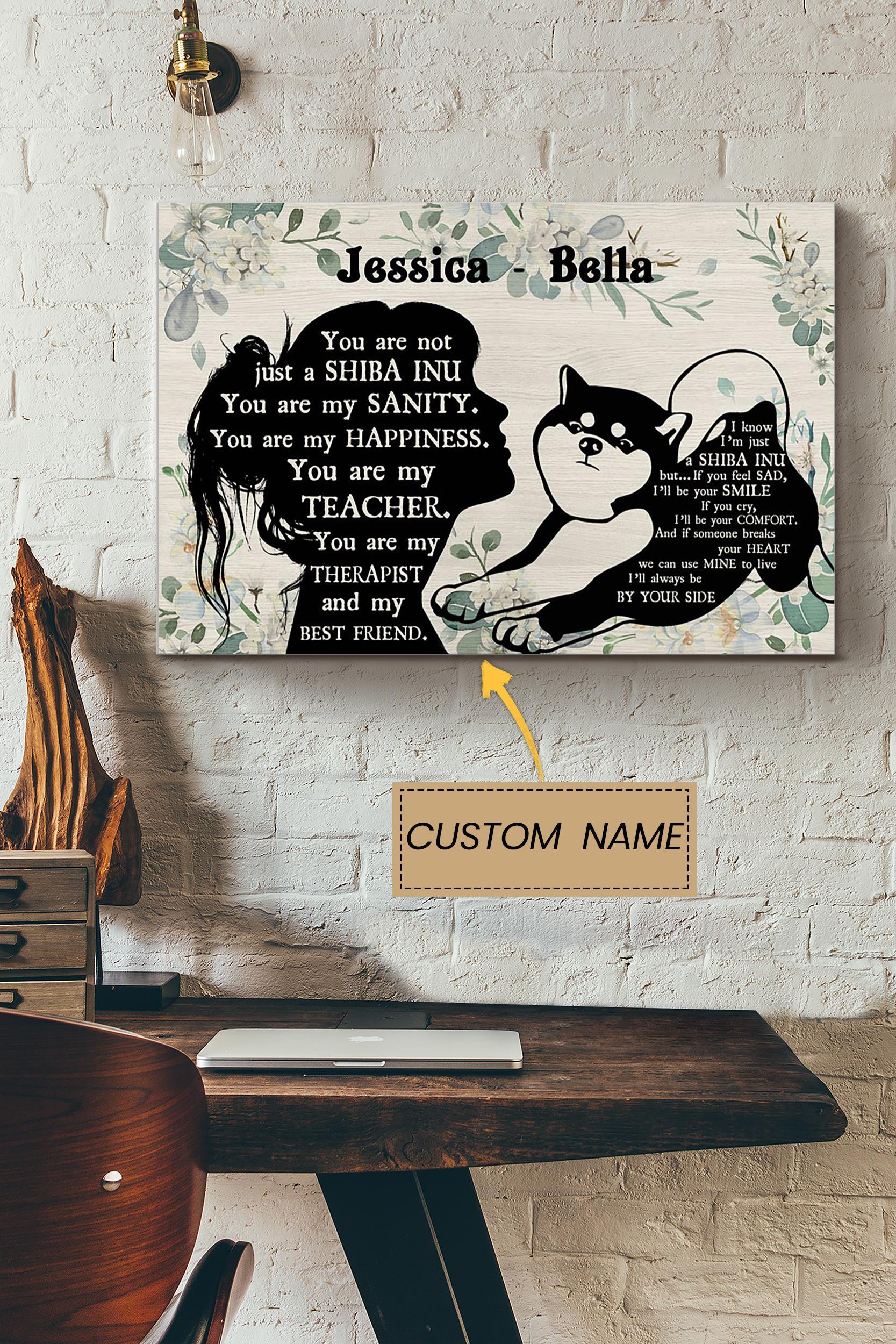 You Are Not Just A Shiba Inu Personalized Poster – Animal Wall Art – Gift For Dog Lover Dog Foster Puppy Fan Poster