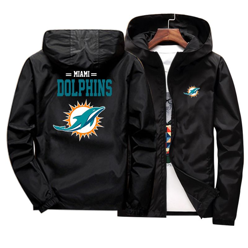 Miami Dolphins Men’s Full Zip Performance Fleece Hoodie