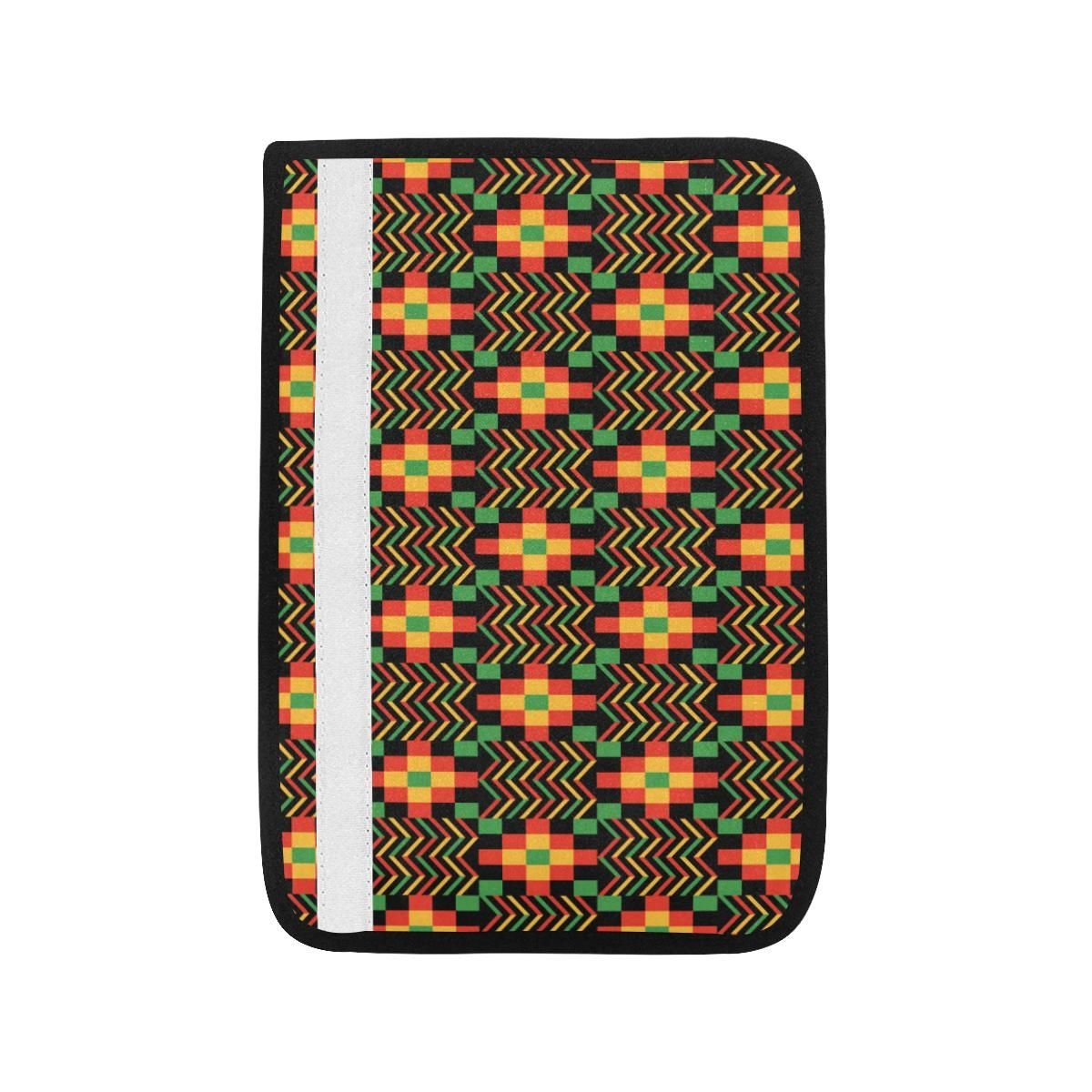 Kente Pattern Print Design 01 Car Seat Belt Cover