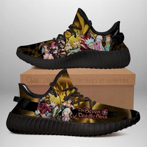 Seven Deadly Sins Yz Sneakers Anime Shoes Yeezy Sneakers Shoes Bl