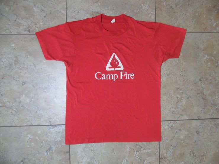 Vtg 1980S Camp Fire Red Shirt