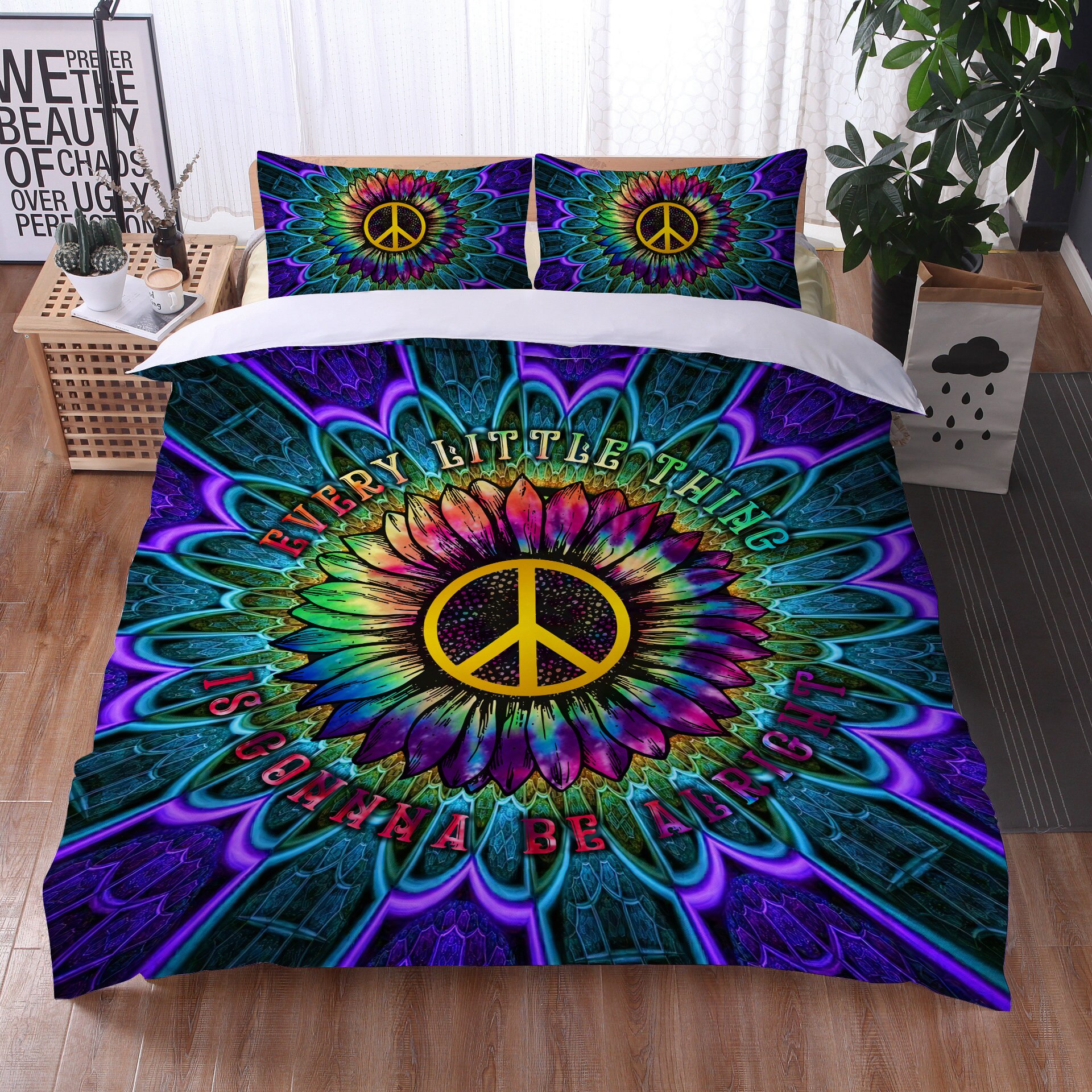 Bohemian Bedding Cover Sets 3D Printed 3Pcs Duvet Cover Pillowcase Queen King Full Size For Birthday Gifts Home Decor