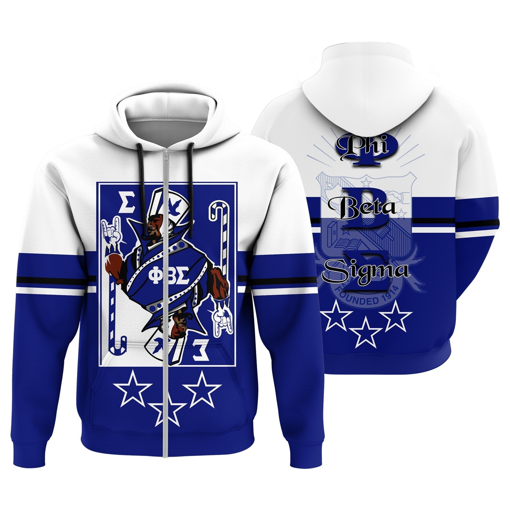 Fraternity Hoodie – We Are The Future Phi Beta Sigma Zip Hoodie