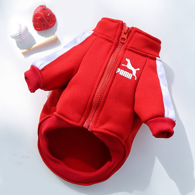 Baseball Dog Jacket Winter Dog Clothes for Small Medium Dogs Puppy Pet Vest French Bulldog Sweatshirt Chihuahua Costume Pug Coat alx