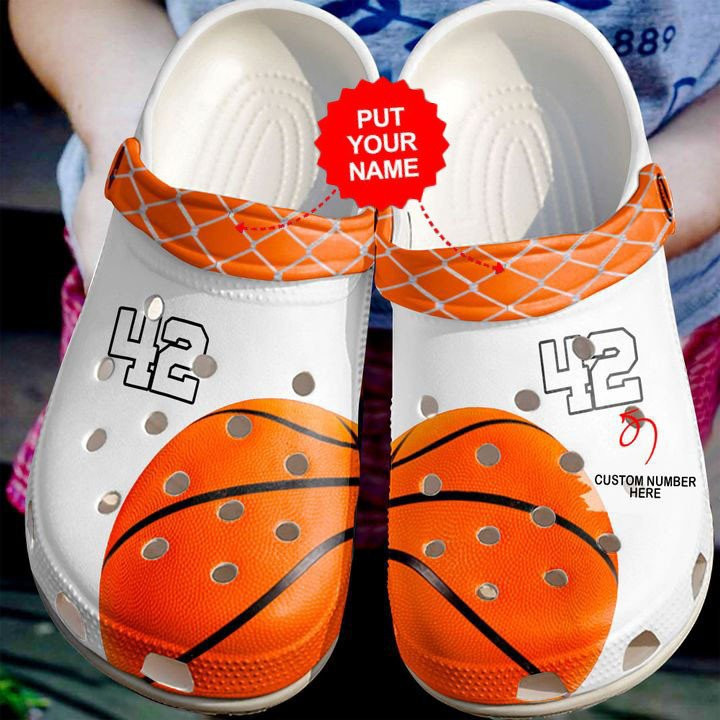 Basketball Personalized Lovers White clog Shoes Basketball