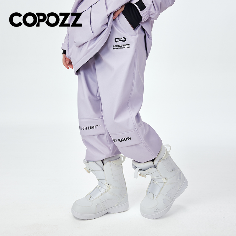 COPOZZ Waterproof Thicken Snow Suit Women Hooded Windproof Ski Jacket Men Winter Warm Ski Pant Trousers Snowboard Coat Unisex alx