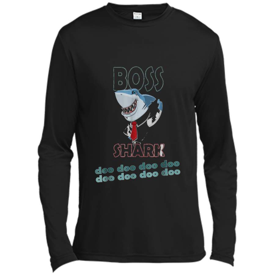 boss shark doo doo-Baby Mommy Daddy Matching Family  Long Sleeve Moisture Absorbing Shirt