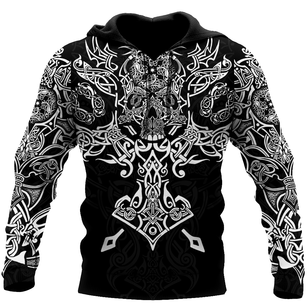 Nidhogg Ver 2 Viking Wolf Tattoo Style 3D All Over Printed Hoodie By Jj ...