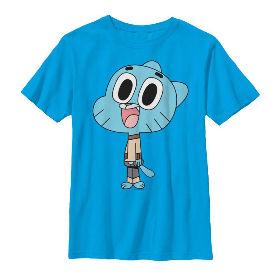 The Amazing World of Gumball Boy’s Happy Cat Smile T-Shirt