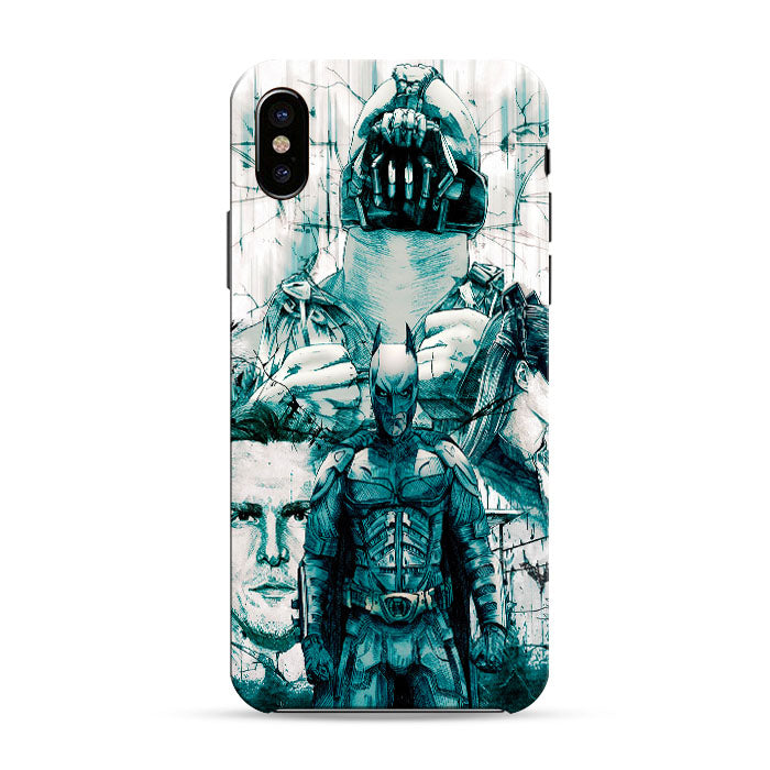 Batman And Bane The Dark Knight Rises iPhone X 3D Case