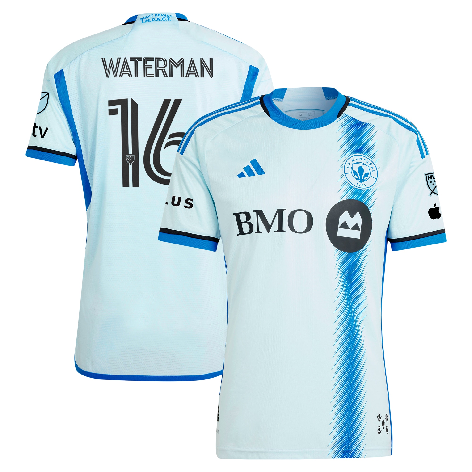 Joel Waterman CF Montreal 2024 La Main Authentic Player Jersey  Light Blue