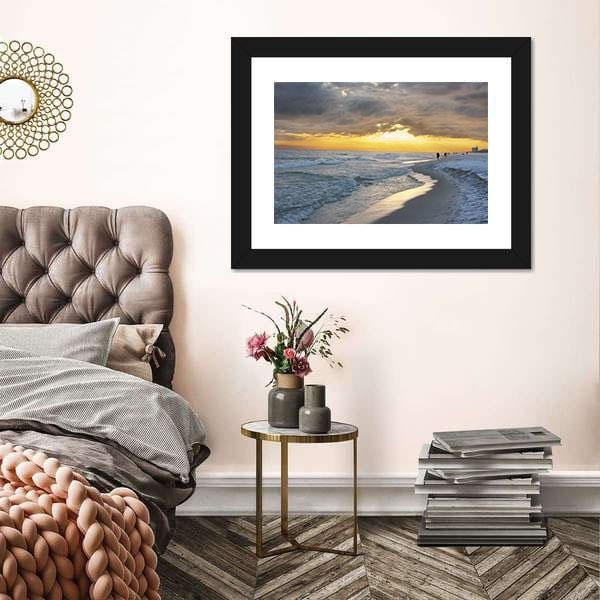 Beach Canvas Artwork Beautiful Sunset At Pensacola Beach Florida Canvas Print Wall Art Home Decor