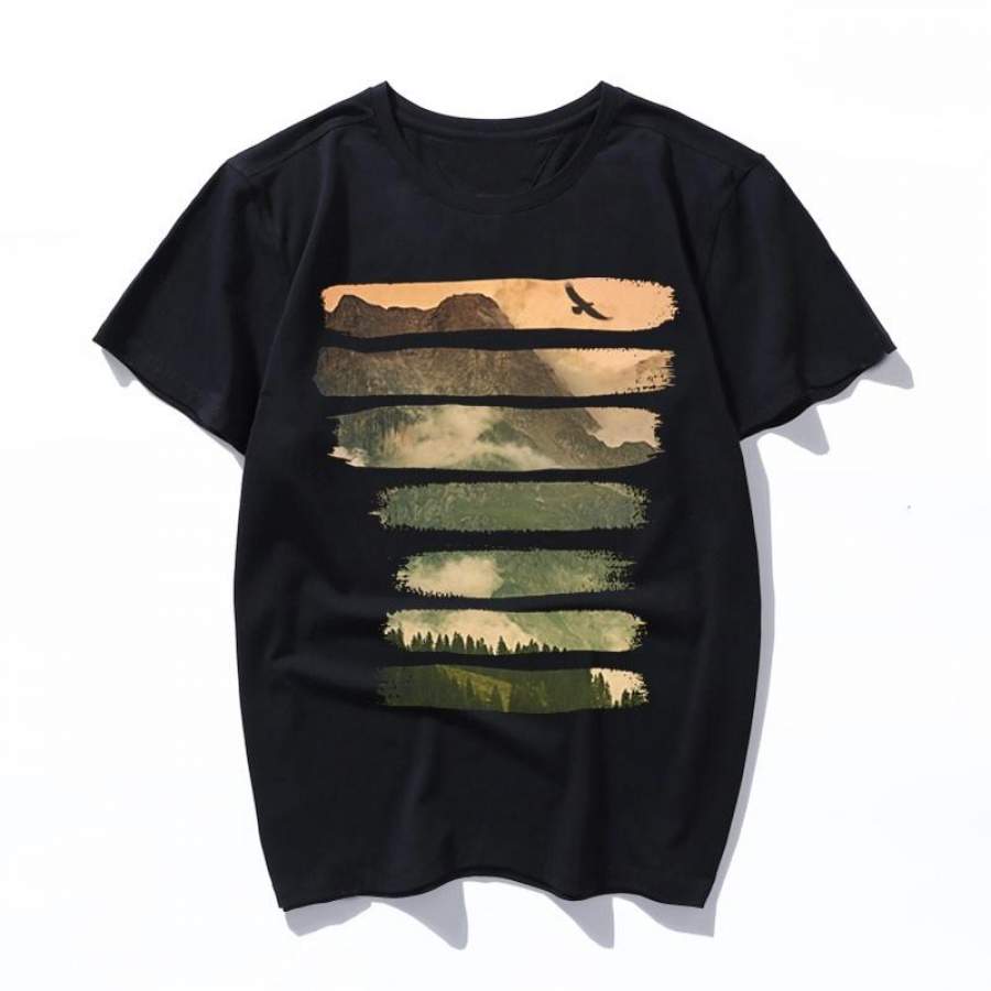 alps mountain men t shirt top tee shirt women female ulzzang t-shirt Harajuku Casual Vintage Printing Funny girl tshirt