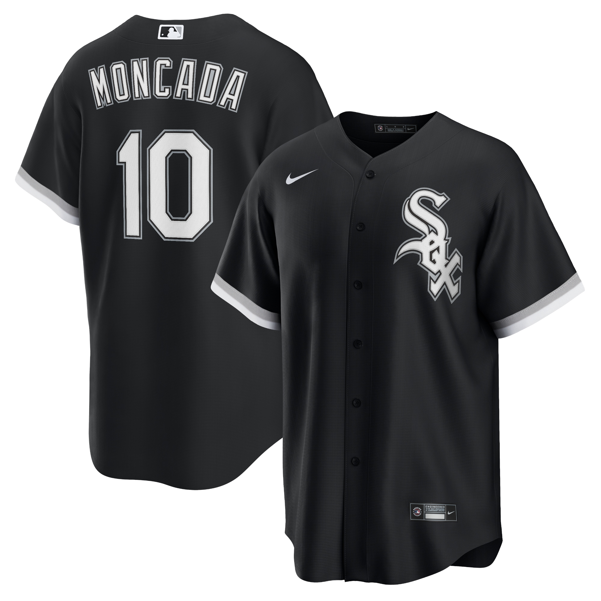 Yoan Moncada Chicago White Sox Alternate Replica Player Name Jersey – Black