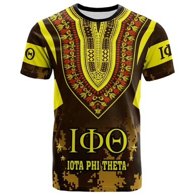 Iota Phi Theta T-Shirt – Custom Iota Phi Theta Fraternity Dashiki Culture Camouflage Patterns T-Shirt