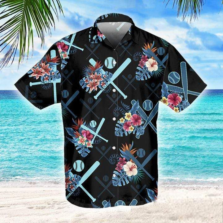 Floral Baseball Tropical Hawaii Shirt 131 Aloha Shirts Ha75412