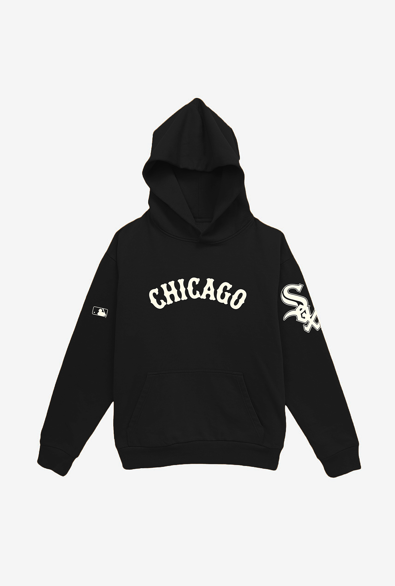 Chicago White Sox Essential Heavyweight Hoodie – Black