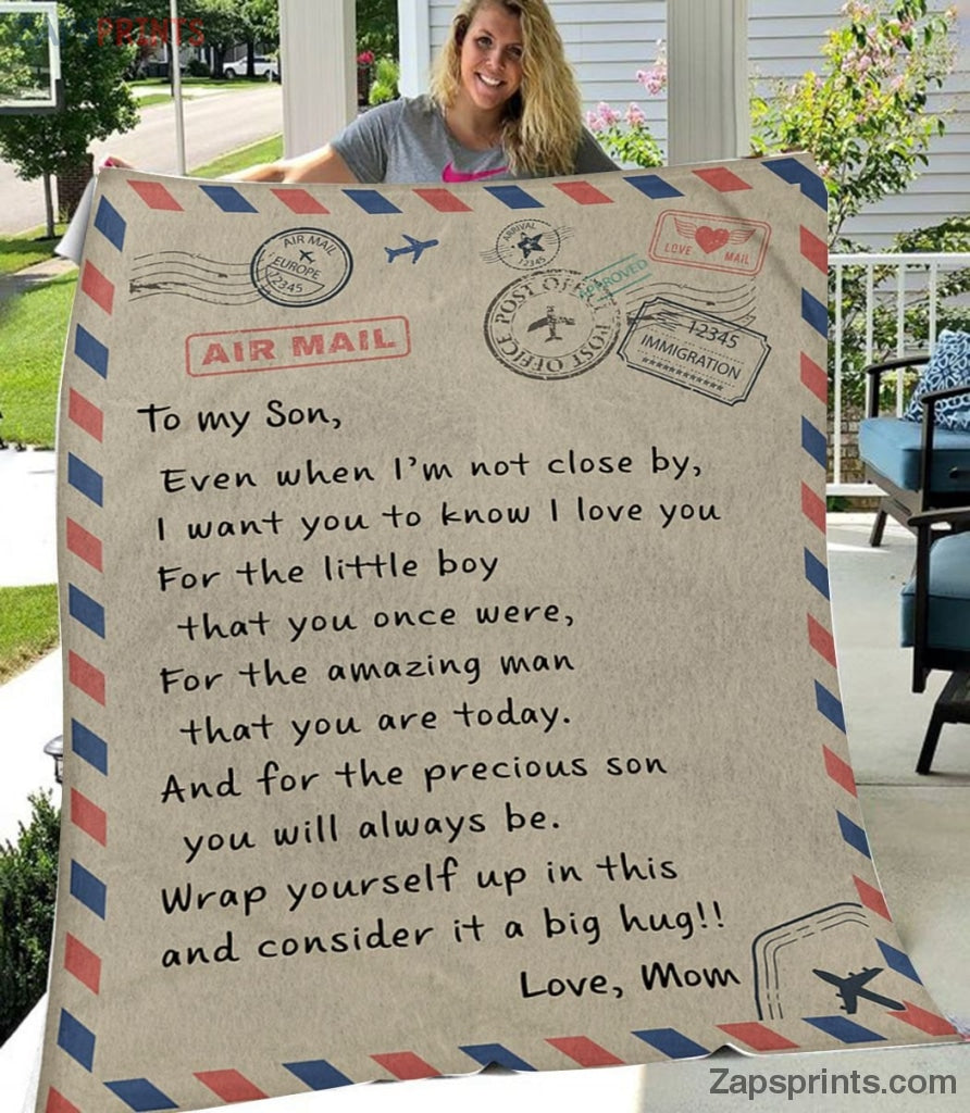 Gift For Son – To My Son – Air Mail – My Amazing Boy – Blanket