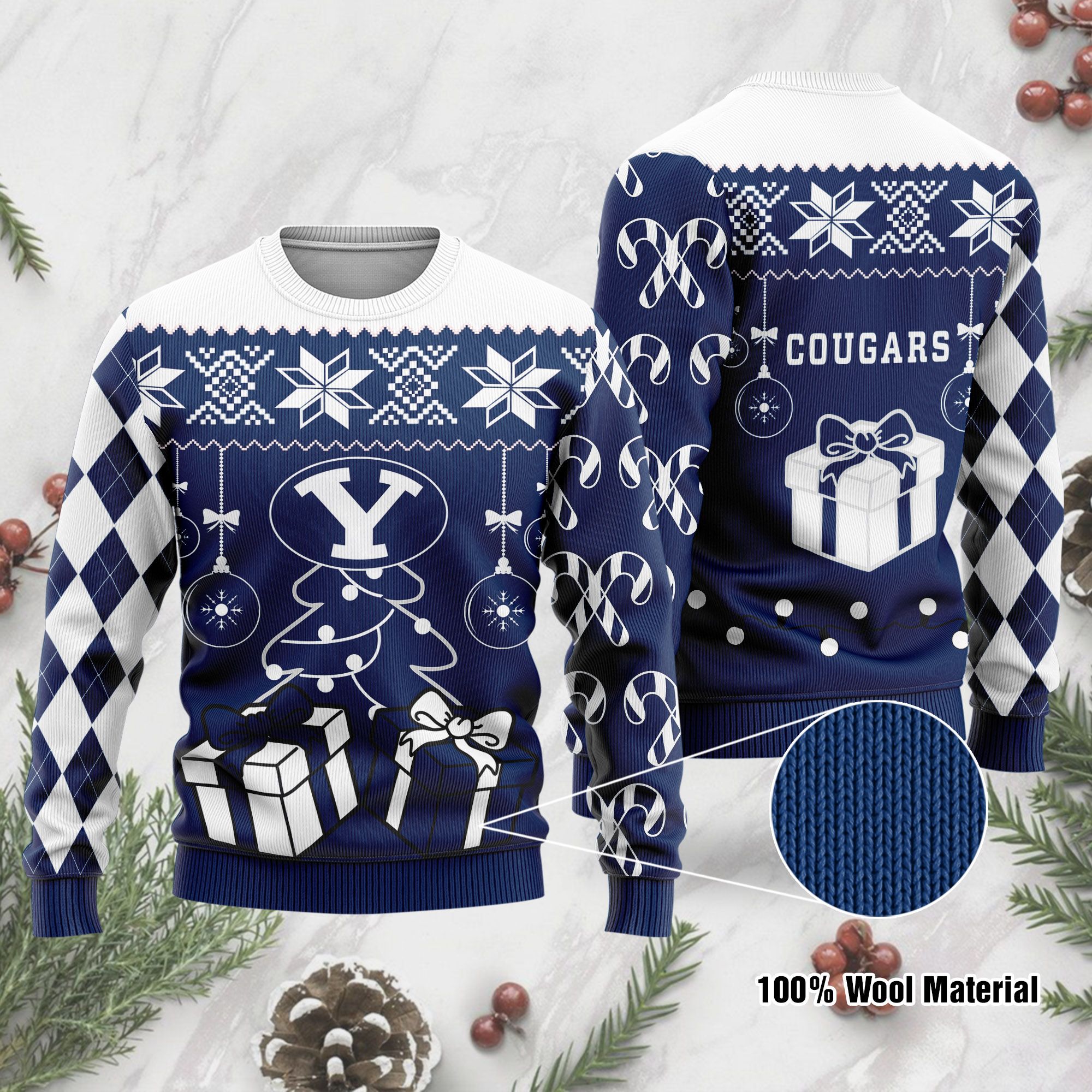 BYU Cougars Ugly Sweater 191 L1MTH0321-XM