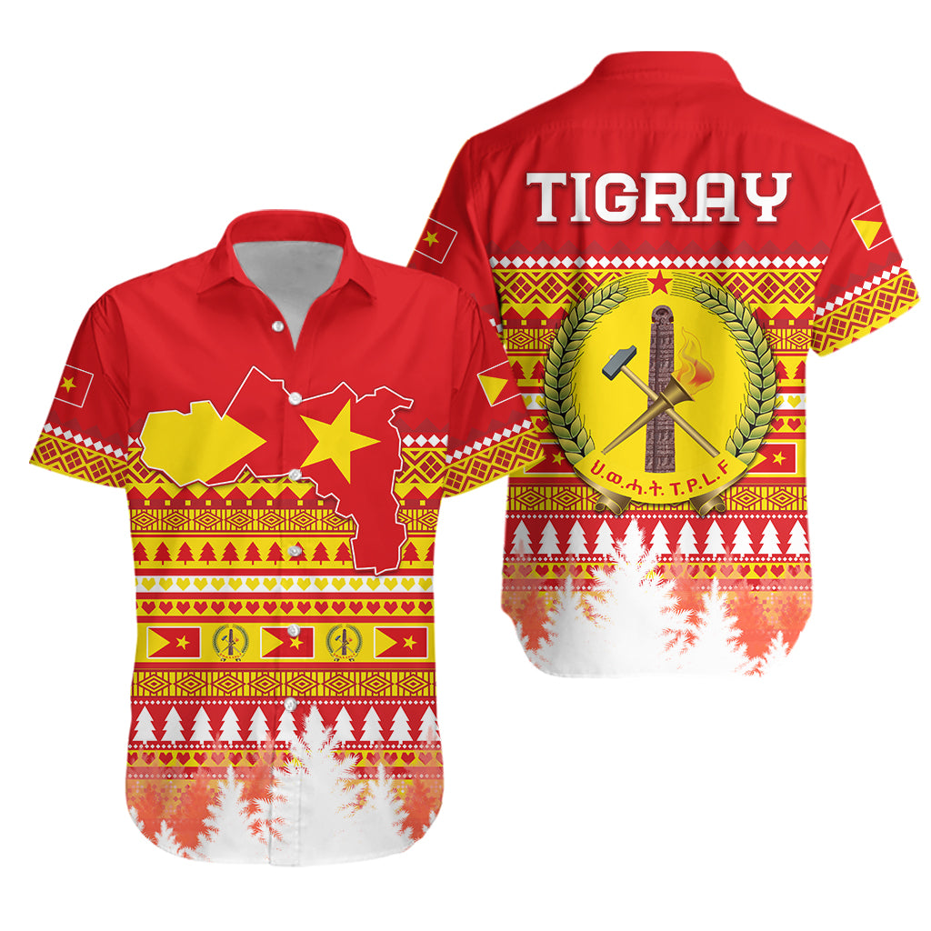 Tigray Hawaiian Shirt Merry Christmas Mix African Pattern Lt13