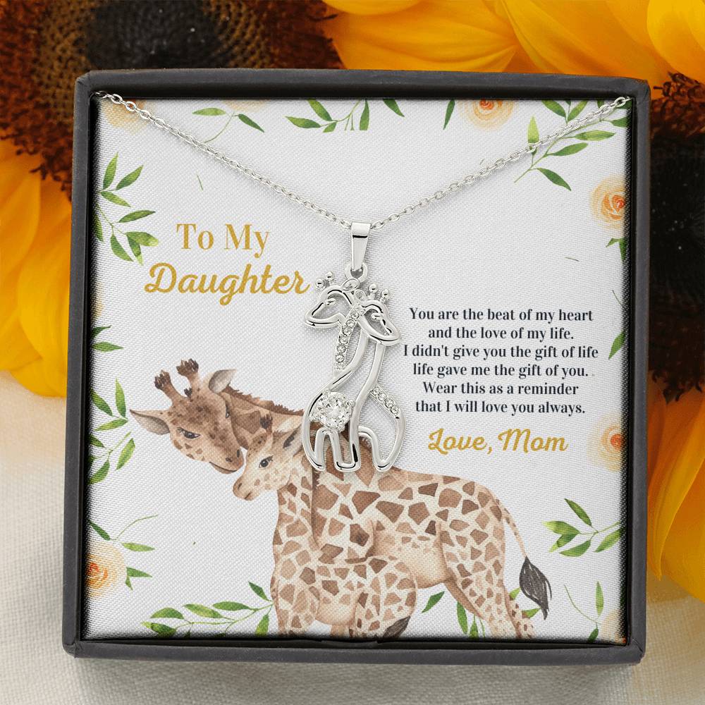 The Gift Of Life – Giraffe Necklace Gift For Daughter