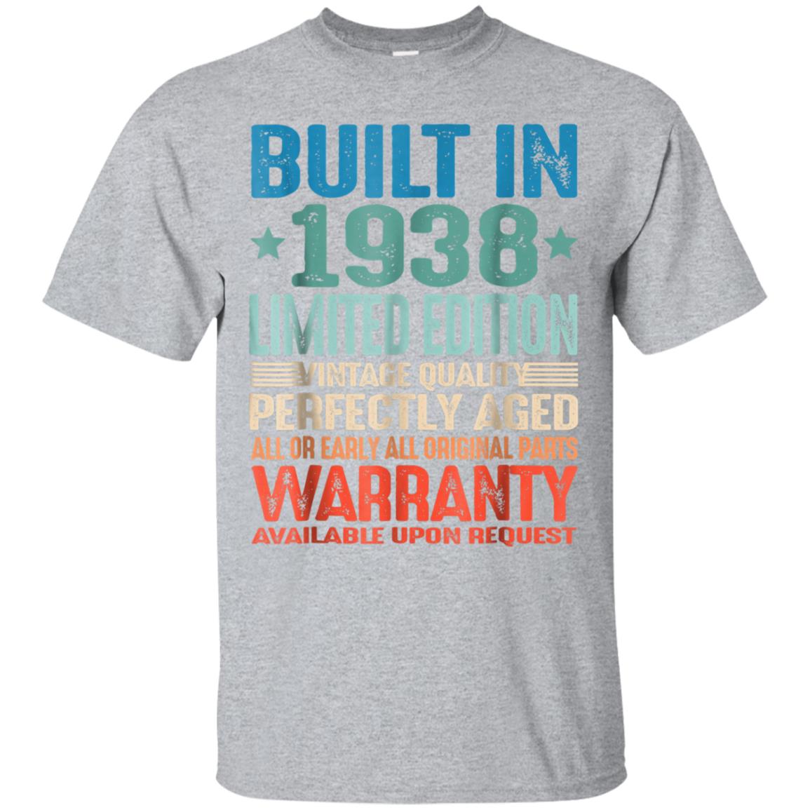 80 Years Old 1938 Vintage 80th Birthday Men Women T Shirt