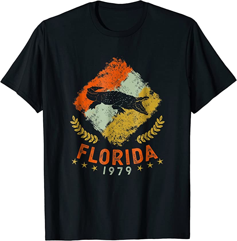 1979 Vintage Birthday Gift Florida Retro Alligator T-Shirt