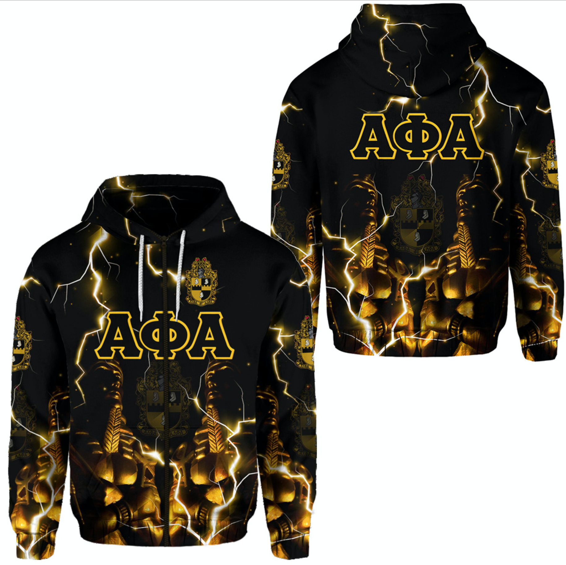 Alpha Phi Alpha Fraternity Zip Hoodie Unique Style – Sphinx Lt8