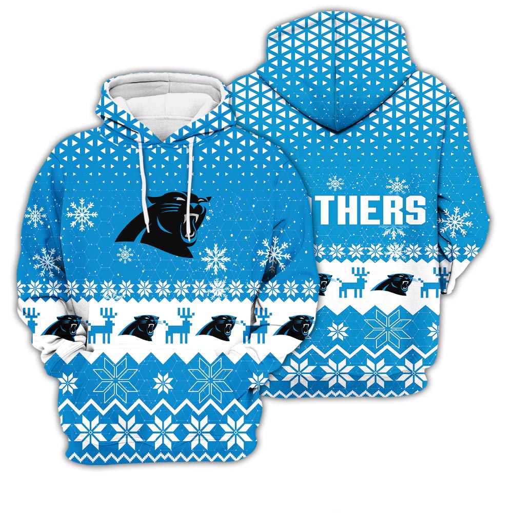 Carolina Panthers Sports Football American Ugly Christmas Sweater New Trends For Fans Club Gifts Unisex 3D Hoodie