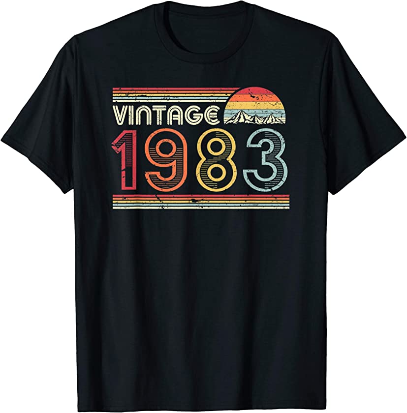 1983 Vintage Shirt, Birthday Gift Tee. Retro Style T-Shirt