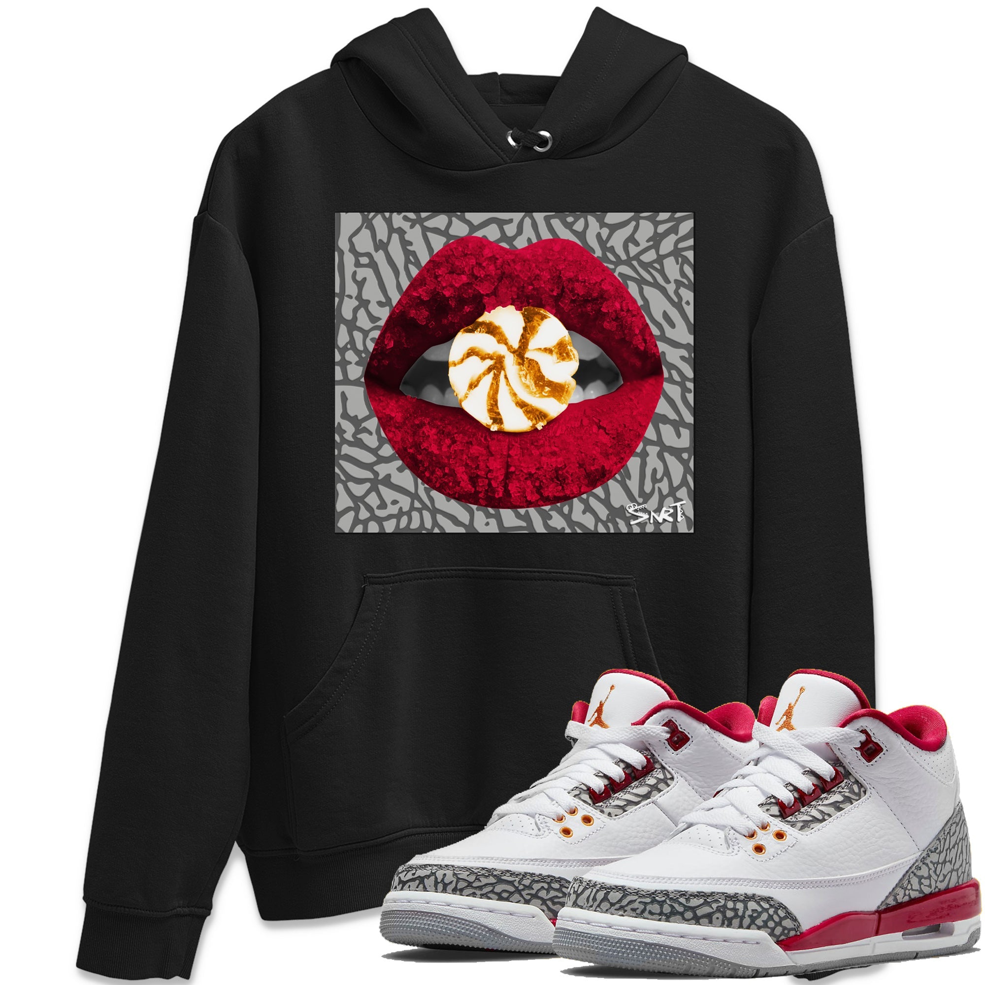 Lips Candy Hoodie – Air Jordan 3 Cardinal