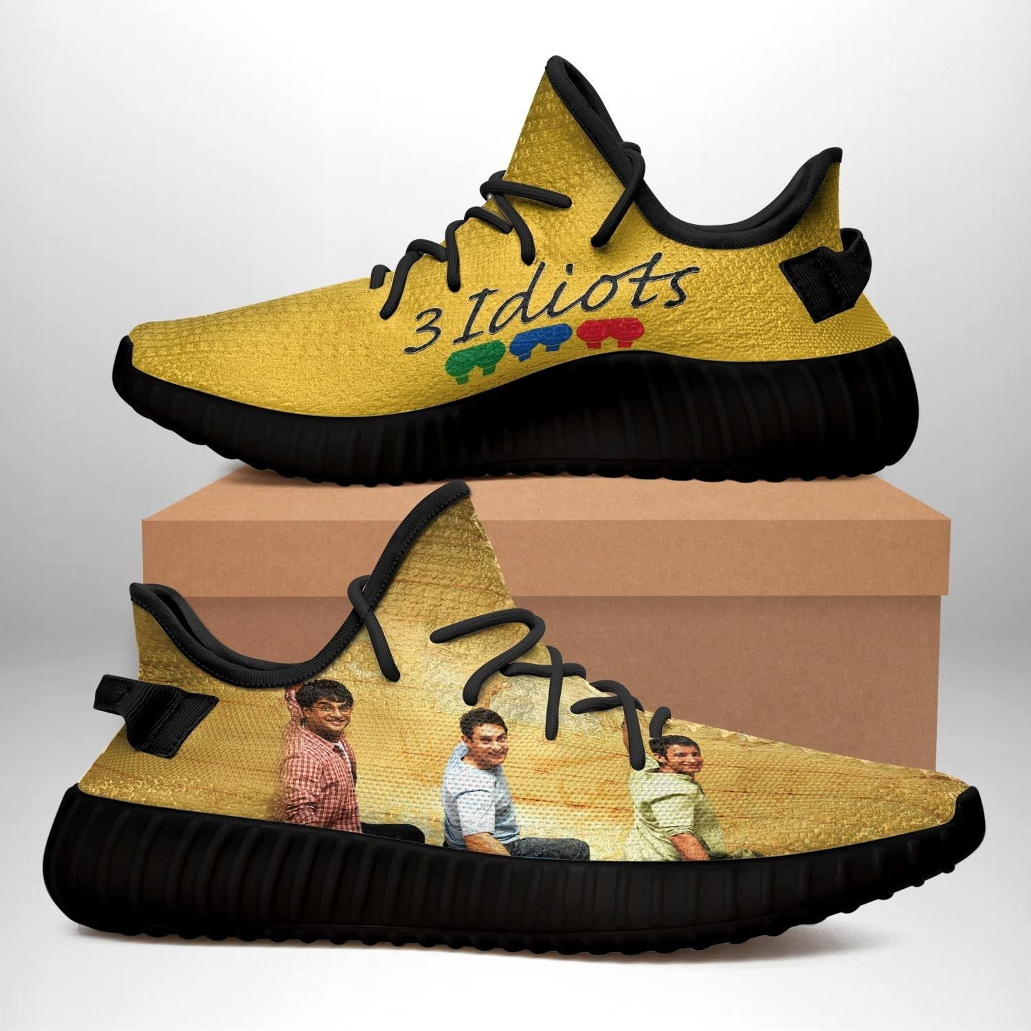 3 Idiots Black Yeezy Sneakers Pt111B