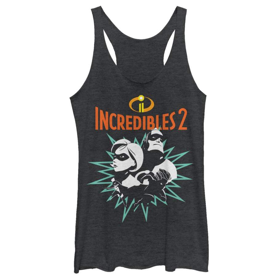 The Incredibles 2 Women’s Heroic Parents  Racerback Tank