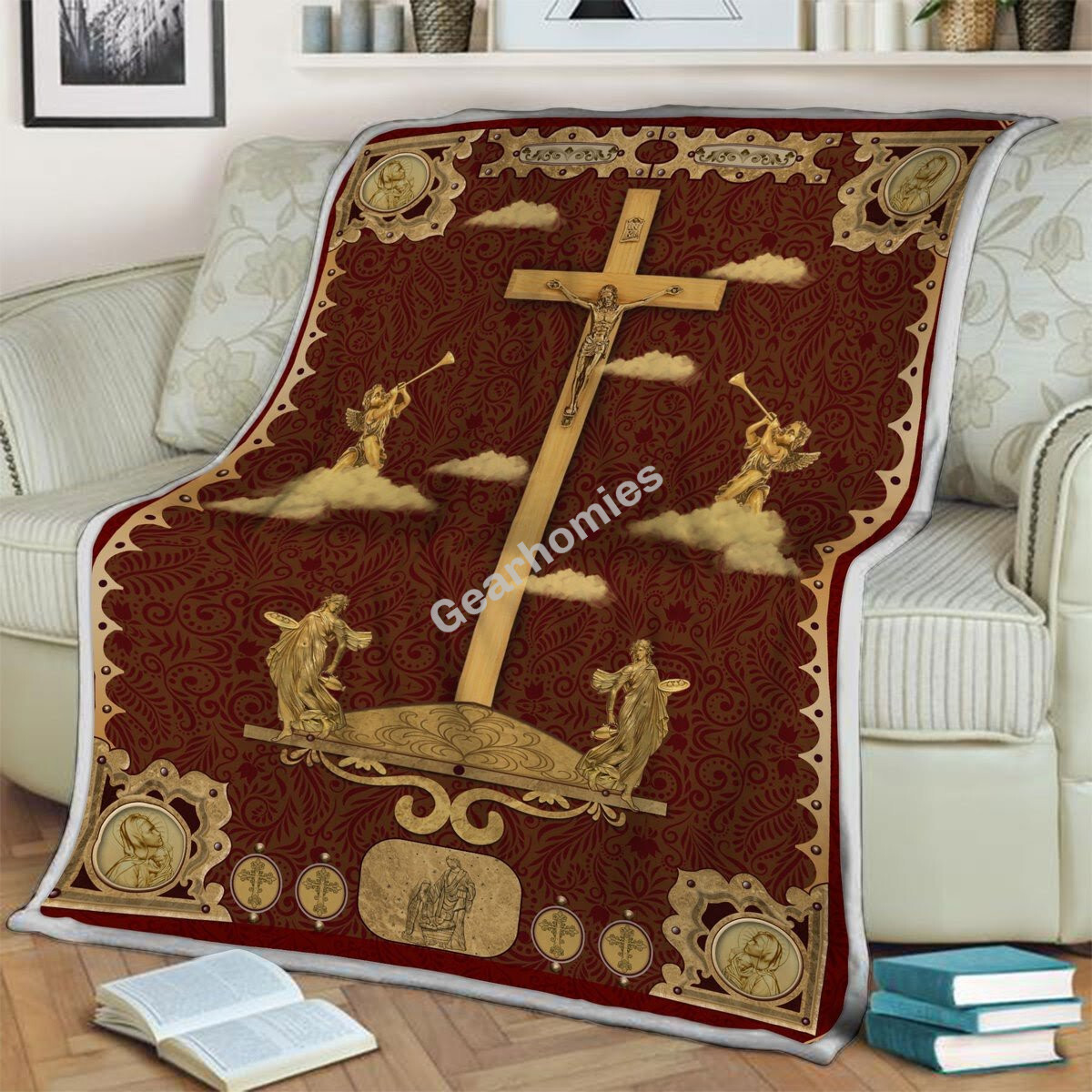 Crucifixion Of Jesus Blanket