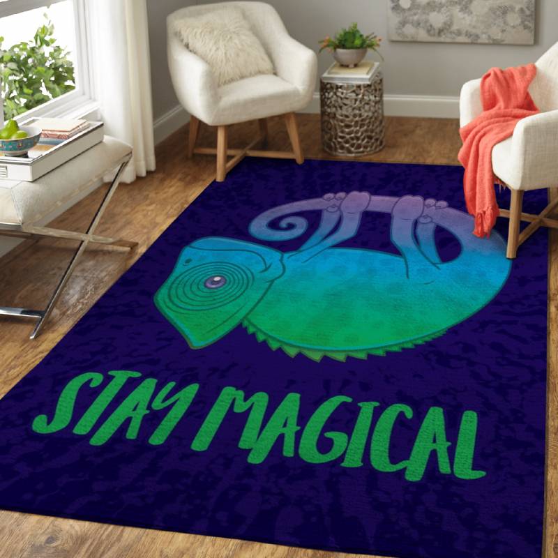 Stay Magical Chameleon – Animals Area Rug Carpet