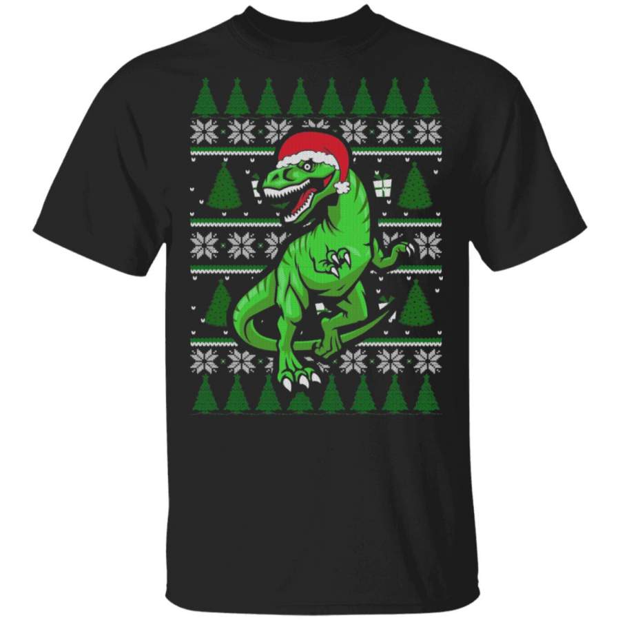 T-rex christmas tree christmas sweater