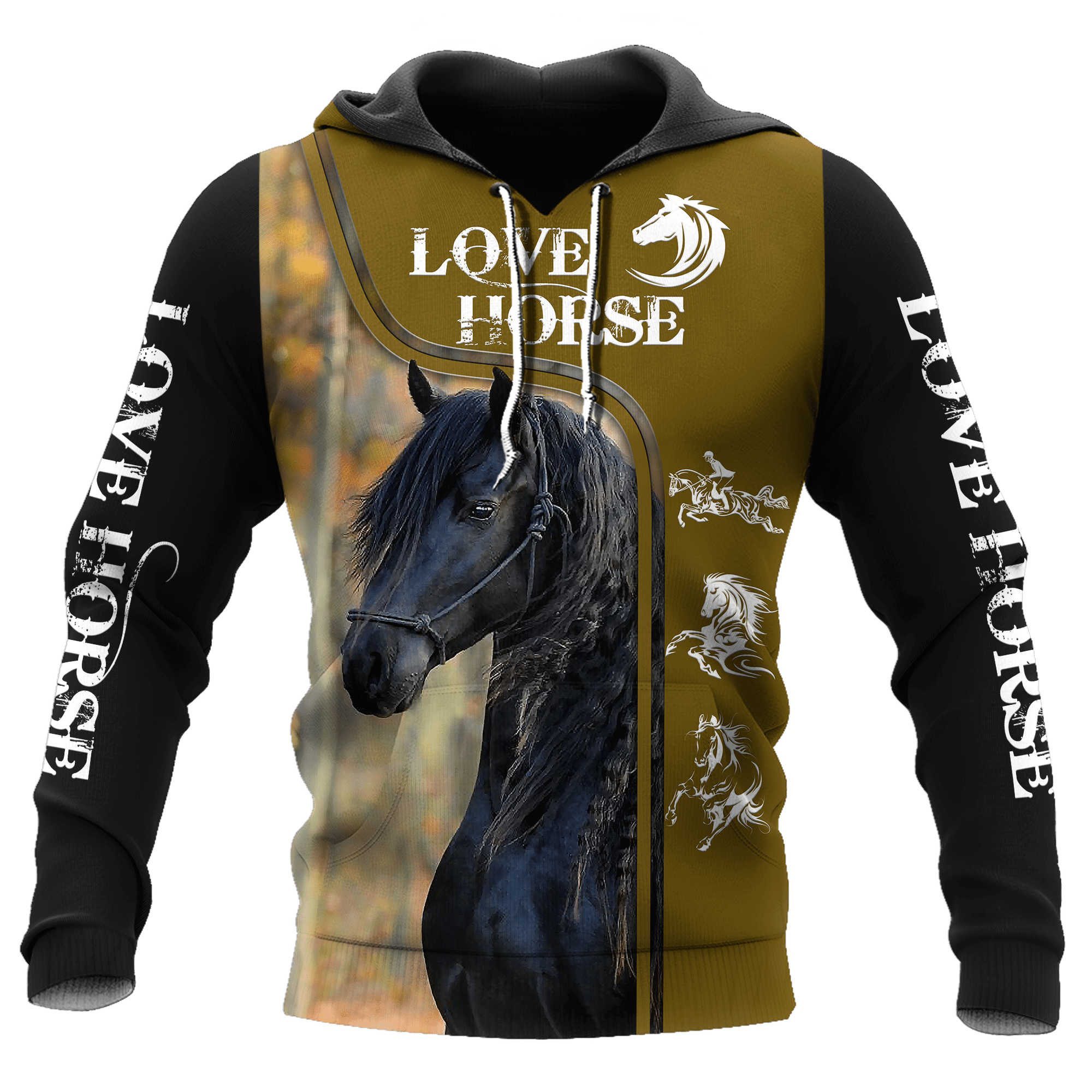 Love Horse 3D All Over Printed Shirts For Men And Women Pi112050