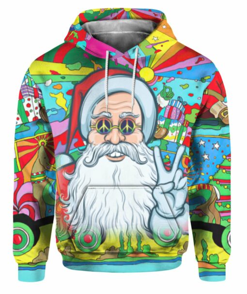 Hippie Santa Claus 3D All Over Print Shirts For Men & Women, Gift For Hippie Soul, Hippie Lover