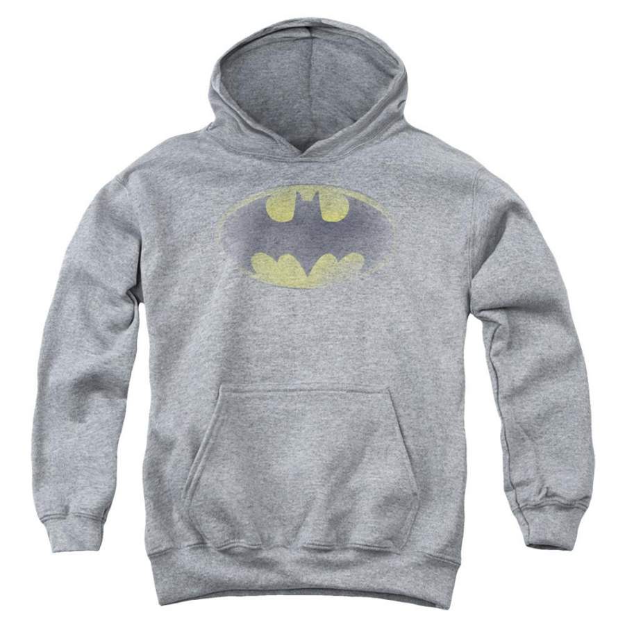 Batman – Faded Logo Youth Pull Over Hoodie