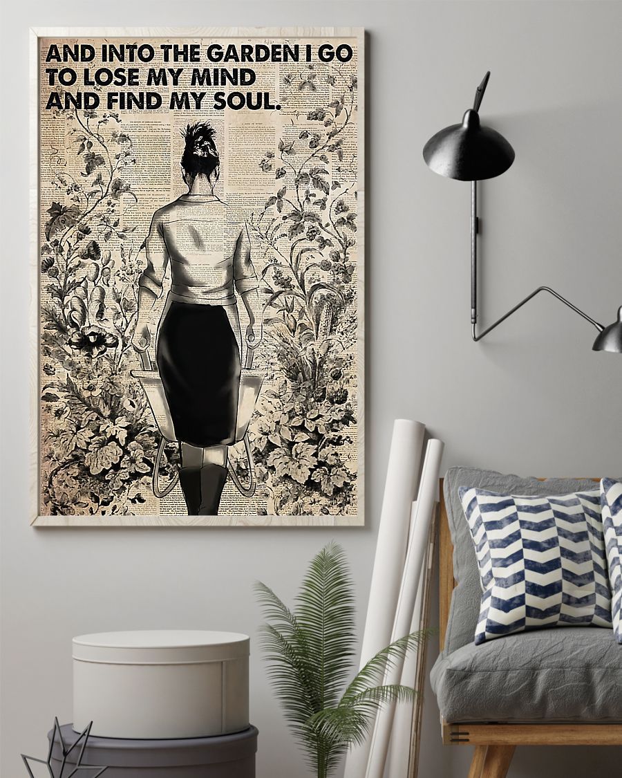 Garden Find My Soul Vertical Canvas And Poster | Wall Decor Visual Art