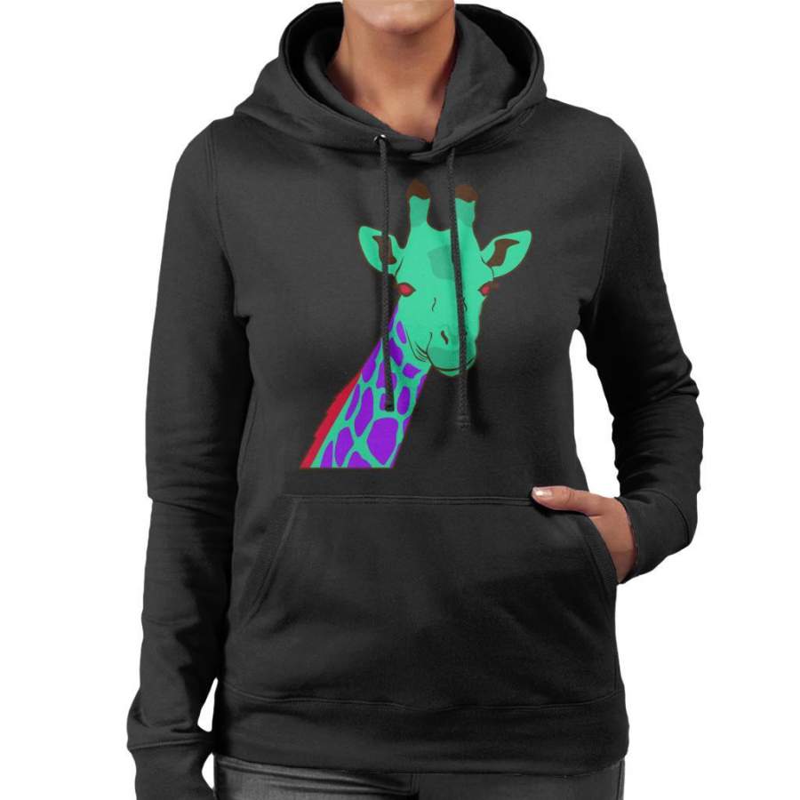 Neon Giraffe Women’s Hooded Sweatshirt