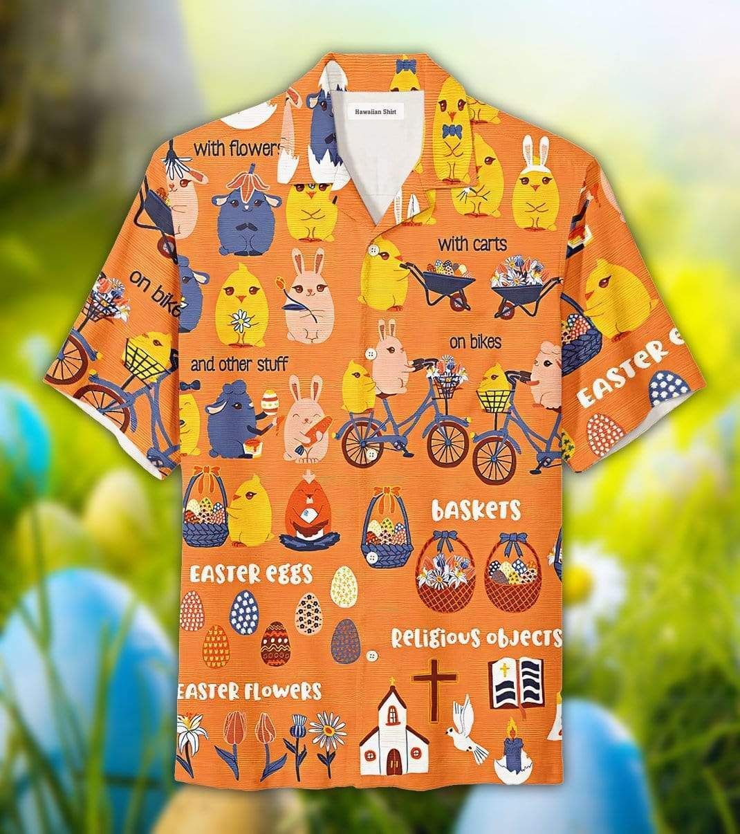 Shop from 1000 unique Easter Day Bunny Ride A Bicycle Cute Hawaiian Aloha Shirts DH