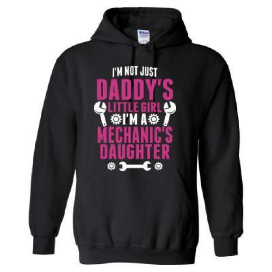 AGR I Am Not Just Daddys Little Girl I Am A Mechanics Daughter – Heavy Blend™ Hooded Sweatshirt